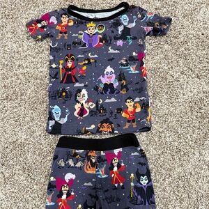 Villain-Themed Kids Pajama Set Disney little Sleepies